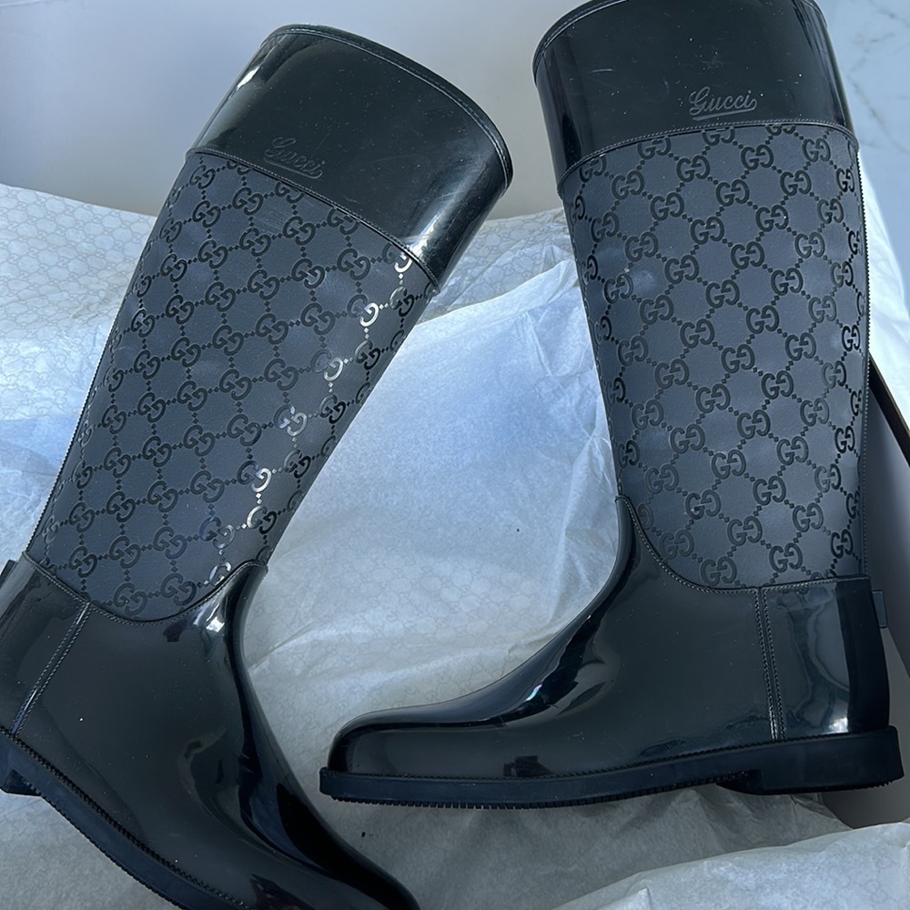 Gucci Rain boots. Size 38 or 8 US. Great condition!